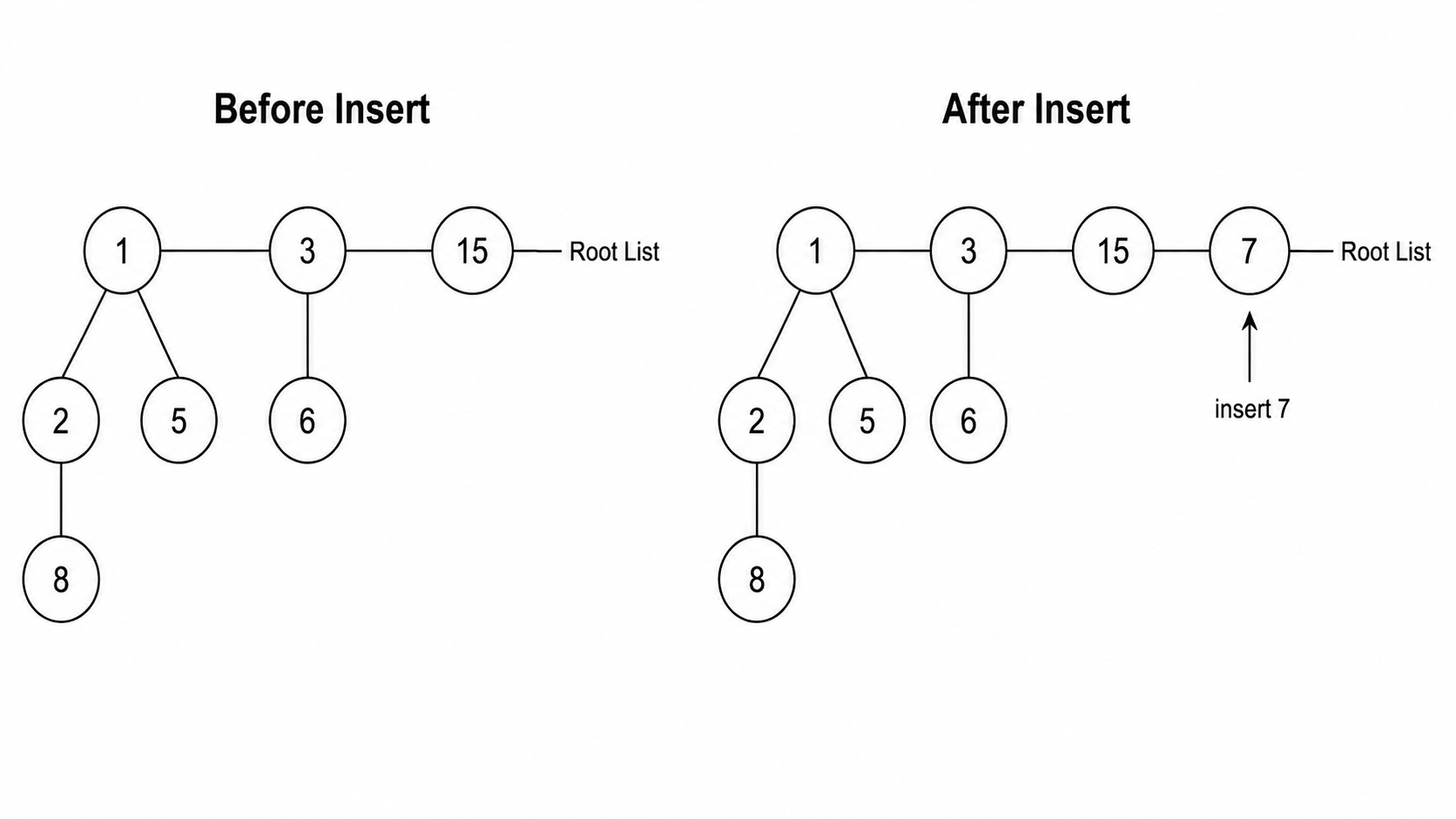 Fibonacci Heap Insert